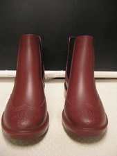 WOMENS RAIN BOOTS, BURGUNDY, SMALL