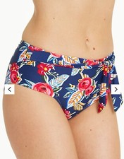 Matalan Floral Tie Front Bikini Bottoms Size 18 Bnwt