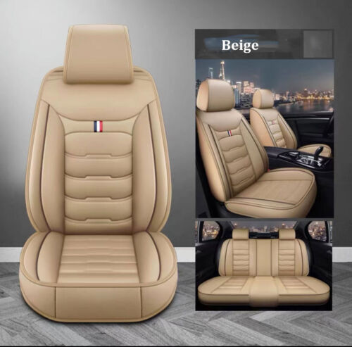 For Dodge Car Seat Covers Full Set Front&Back Cushion PU Leather Waterproof - Picture 30 of 44