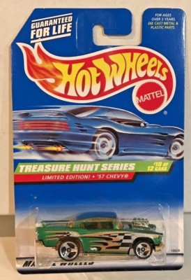 Hot Wheels 1998 Treasure Hunt - Green & Gold '57 Chevy #10 of 12
