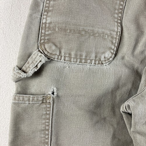 Carhartt Jeans Herren 30x30 hellbraun Arbeitslatzhose Zimmermann Löcher ausgefranst getragen - Bild 13 von 17