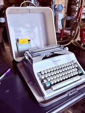 RARE - Vintage 1960s Olympia Typewriter, Original Carrying Case & Cleaning Kit   thumbnail