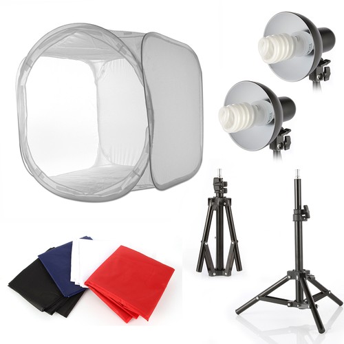 32"x32" Cube Tent Softbox Video Light Stand Continuous Lighting Photography kit - Picture 2 of 12