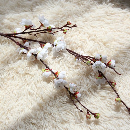 Artificial Flowers Chinese Twigs Small Plum Cherry Blossom Wedding Decor 1PC - Picture 8 of 13