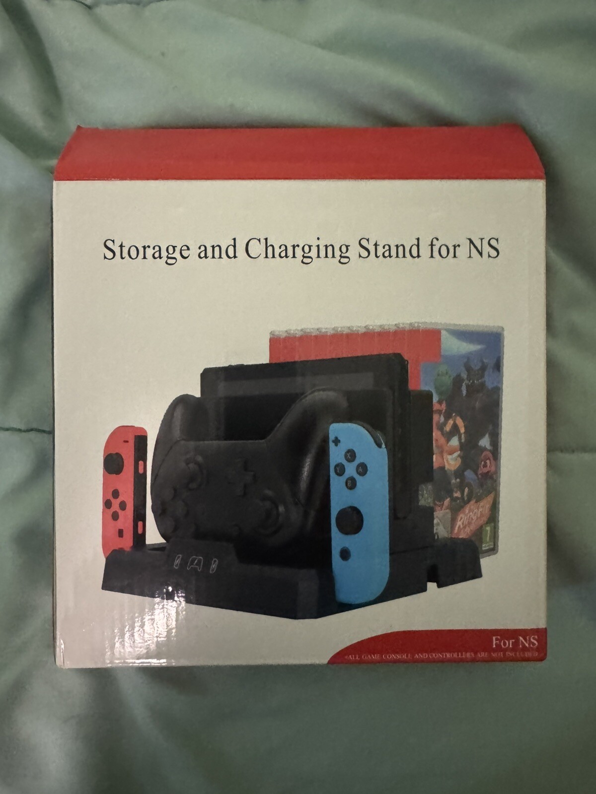 Nintendo Switch Controller Charger with Game Card Storage and Dock Stand  -image