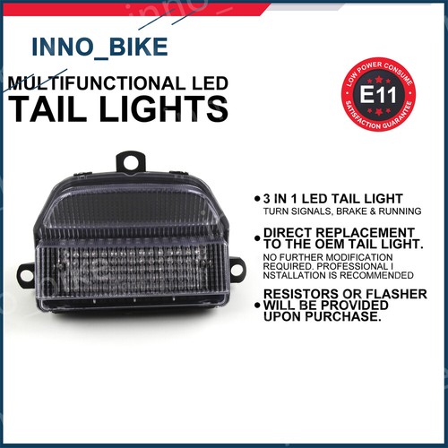 Luz trasera LED intermitente freno integrado para Honda CBR900RR 1993-1997 1996 - Imagen 8 de 9