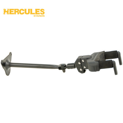 Hercules GSP40WB Auto Grip System Guitar Hanger, Steel Wall Mount, Long Arm