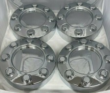 New 2005-2018 Ford F250 F350 Chrome Center Wheel Hub Cap Set