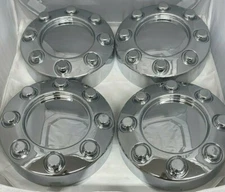 NEW 2005-2018 FORD F250 F350 CHROME Center Wheel Hub Cap SET