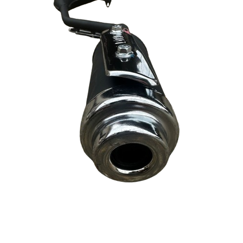 Marmitta Mono Scarico Silenziatore Tubo di Scarico per Minicross 49cc 2 Tempi - Foto 3 di 5