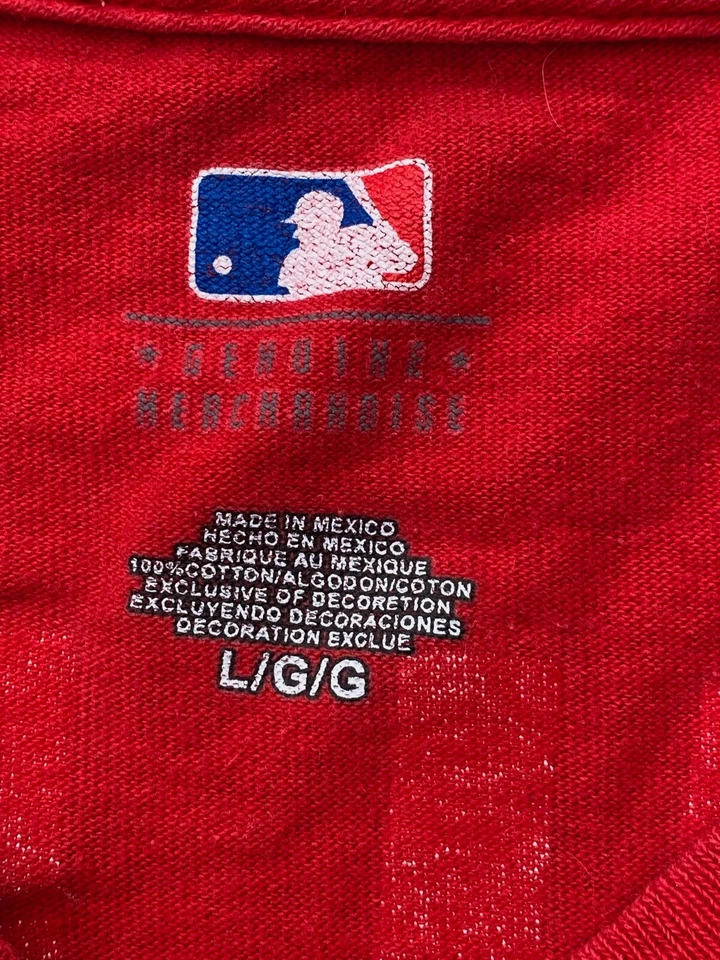 Лот из 2 MLB Cincinnati Reds Phillips #4 скамейка #5 мужские футболки размер L. - Изображение 3 из 4