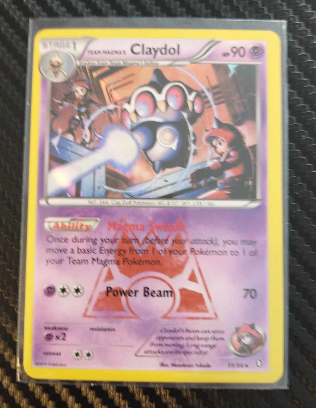 Pokémon TCG Team Magma's Claydol Double Crisis 11/34 Holo Rare-NM