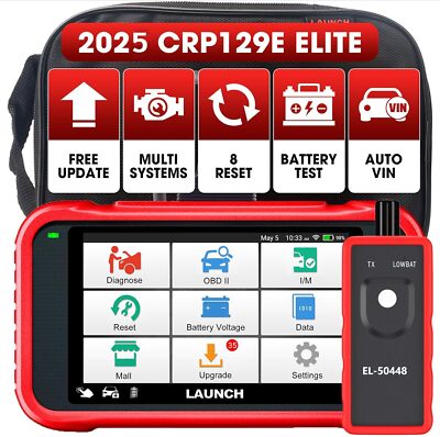 2025 Launch CRP129E OBD2 Car Scanner Engine ABS SRS Code Reader Diagnostic Tool