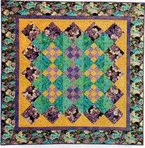 Tranquil Garden Quilt Pattern Pieced DG - Picture 2 of 2