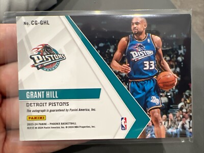 2023 Panini PHOENIX TEAL Calligraphy Auto Grant Hill /75 GHL