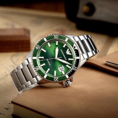 EMPORIO ARMANI MENS WATCH DIVER AR11338 STAINLESS