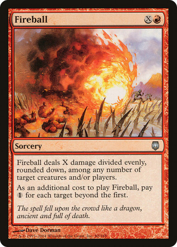 cards like fireball mtg Magic: The Gathering rounded down Lets explore the world of
