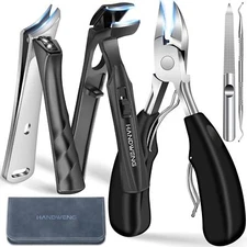 2025 Toenail Clippers for Seniors Thick Toenails, Angled Head Large Toe Nail