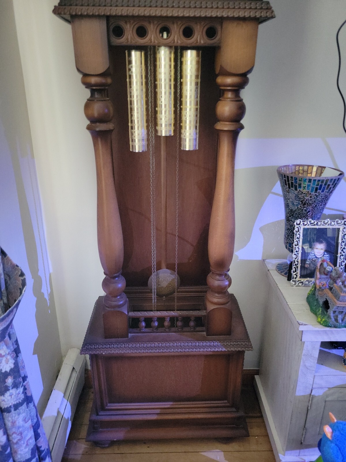 Vintage Antique German Made Grandfather Clock eBay