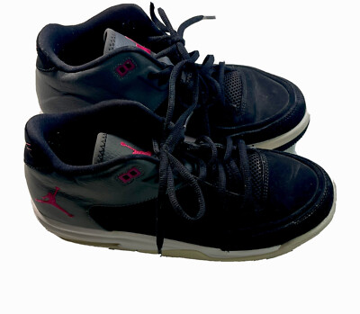 Jordan Flight Origin Basketball shoes 820250-008 Girls Sz 7Y Black