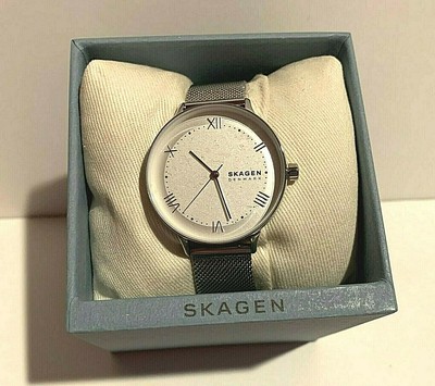 Brand New Skagen SKW2874 Nillson Three-Hand Silver-Tone Steel-Mesh
