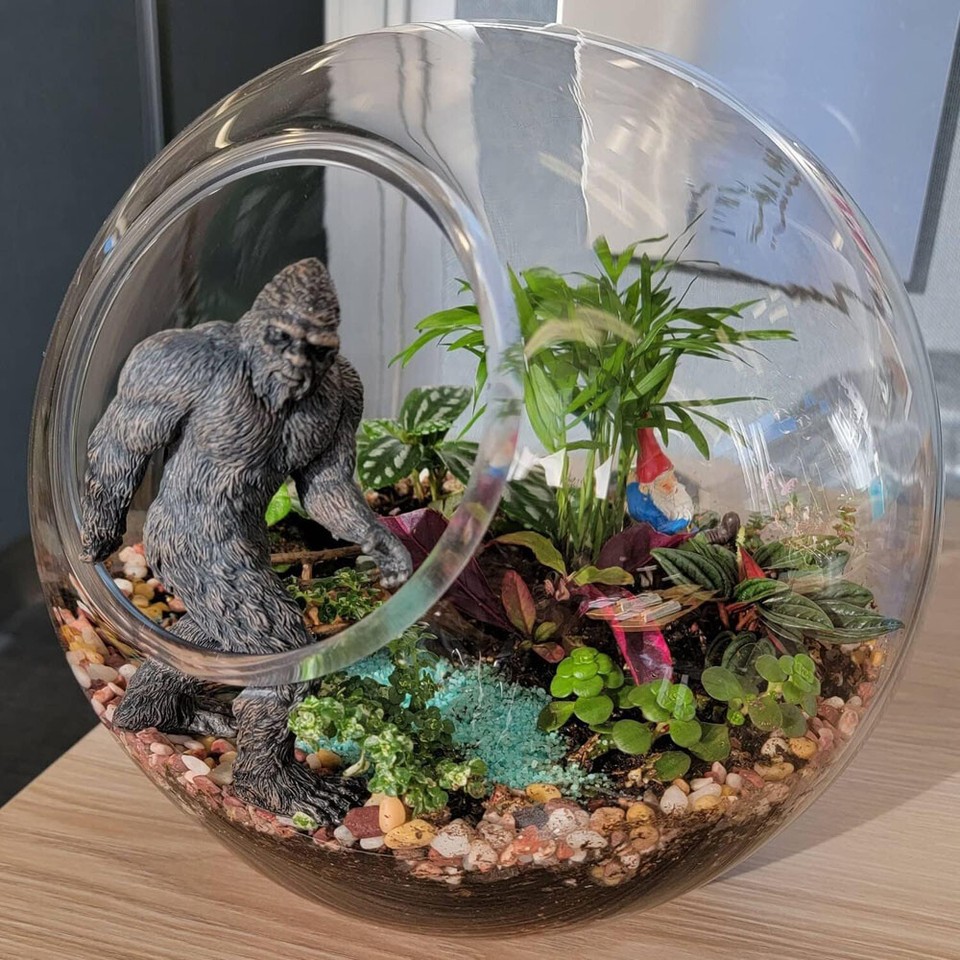 Figurine Bigfoot En PVC Bronze - Statue De Décoration Originale, Cadeau Insolite Pour Bureau Ou Salon