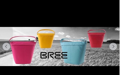 BREE fantastic 4 Beutel Rindleder Groß Türkis Wie Neu 