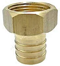 Brass Ms58 back nut hose nipples inside thread 1/2" for 18 mm