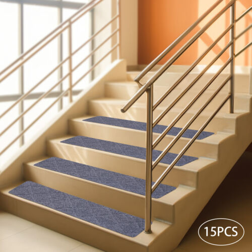 for Wooden Steps 15PCS Non-Slip Stair Treads Carpet Self-Adhesive Stair Treads