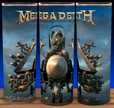 Megadeth Warheads on Foreheads Heavy Metal Cup Mug Tumbler 20oz