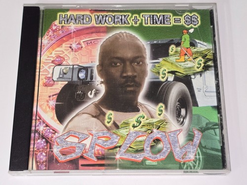 SPLOW CD 1996 HARD WORK + TIME = $ DBS RECORDS G FUNK RAP HIPHOP FLYER lp - Picture 3 of 20