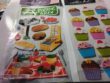 Sticko Stickers Cupcakes, BBQ