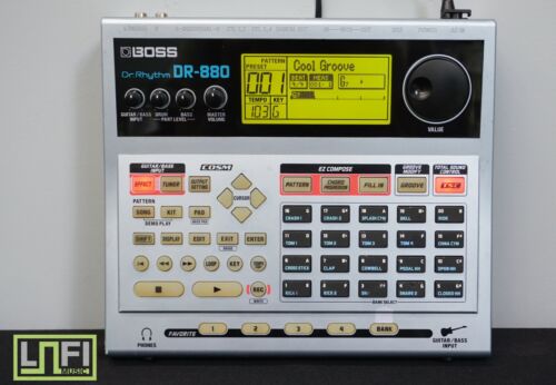 Boss Dr Rhythm DR-880 Drum Machine Roland Velocity Drum Computer