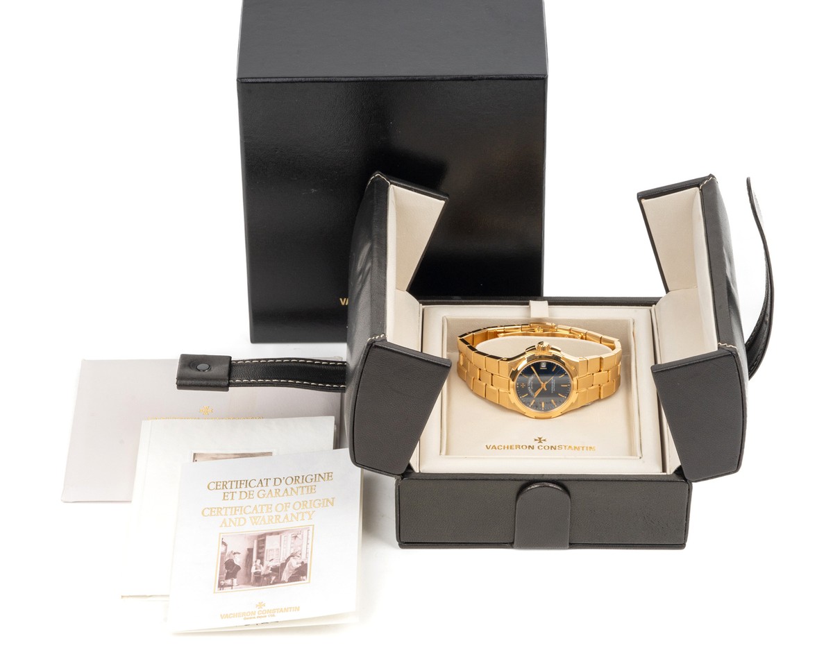 Vacheron Constantin Overseas 42050/423J-8482 18K Yellow Gold Blue
