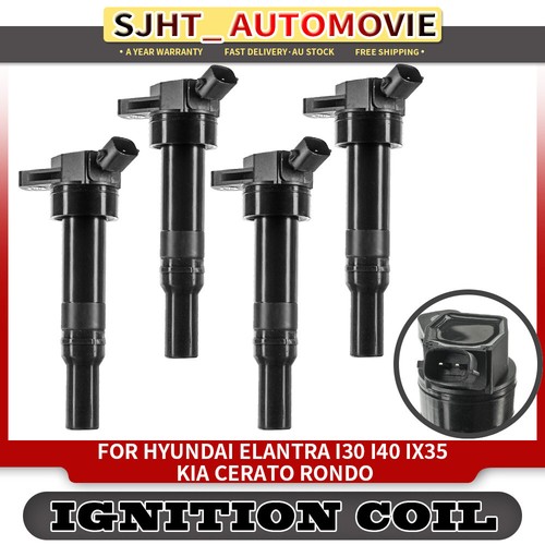4X Ignition Coils & Spark Plugs Fits 2012-2017 Fiat 500 L4 1.4L UF649
