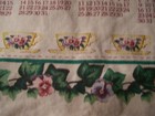 2001 Collectible Calendar Tea Towel Time w/Friend Pleasure Teapot Teacups Floral — photo 9