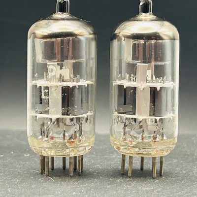 Philips ECC88 6DJ8 Heerlen Holland Disc Getter Pair Same Δ9K3 Code Tested