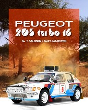 Peugeot 205 T16 Safari rallye, Otto échelle 1:18 long.24cm,neuve OT1161 ,neuve
