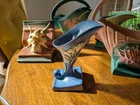 Vintage Roseville Pottery 204-8 Zephyr Lily Blue Vase