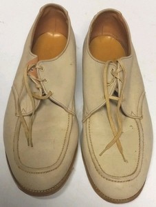 Mens Vtg Brunswick Imperial Bowling Shoes Size 12 or 13 Off White or Cream Color