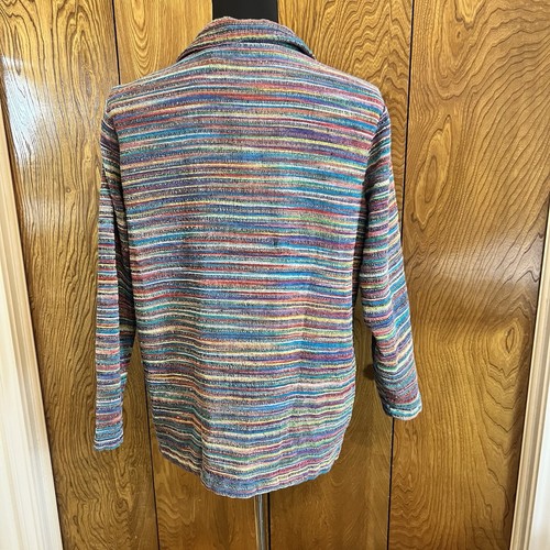 Chaqueta Tapiz Coldwater Creek Talla XL Artística Boho Colorida Texturizada Hecha en EE. UU. - Imagen 2 de 18