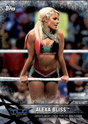 2017 Topps WWE Women's Division Matches #WWE16 Alexa Bliss Becky Lynch WWE