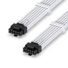 16AWG PCIe 5.0 12VHPWR PSU Sleeved Cable 600W 12 4 Pin Male 60cm/23.62 Inch