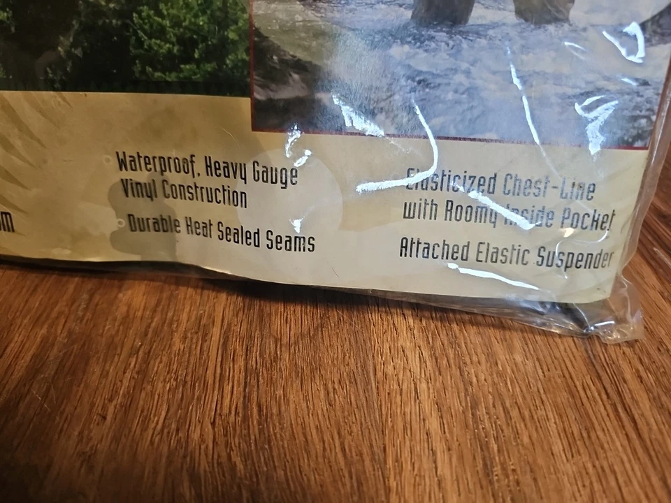 Ozark Trail Weatherproof Waders Mens Size Med Vinyl Elastic Suspenders Fishing - Image 3 of 4