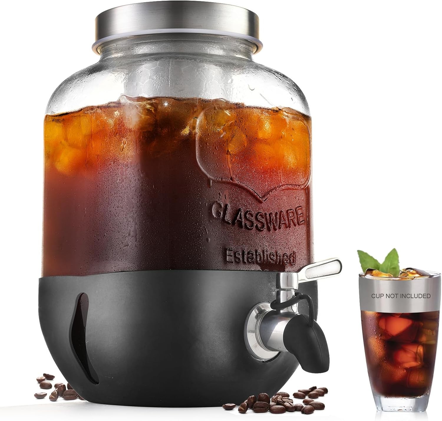 With Stainless Steel Filter For Iced Coffee