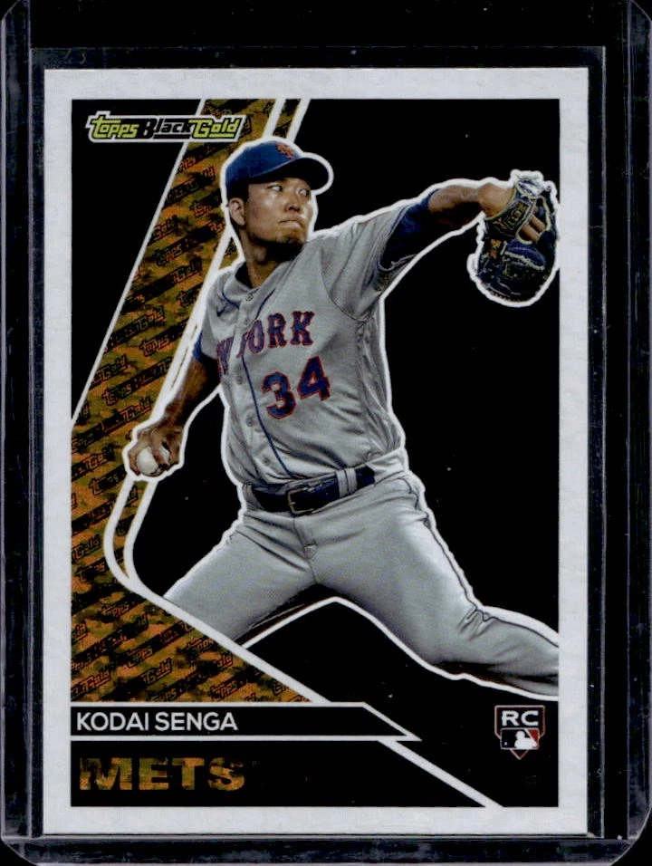 2023 Topps Update Kodai Senga Black Gold RC Rookie #BG-17 Mets