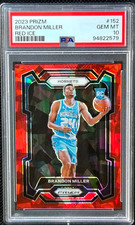 2023  Prizm  BRANDON MILLER   RED ICE PRIZM RC PSA 10