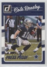 2016 Donruss Press Proof Blue Cole Beasley #81 2i7