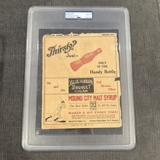 BABE RUTH 1927 SIGNED SCORE CARD PSA 8 Auto Grade World Series Murderers Row 