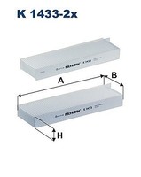 Filtron Filter, Innenraumluft U.A. FüR Alfa Romeo, CitroËN, Ds, Fiat, Jeep